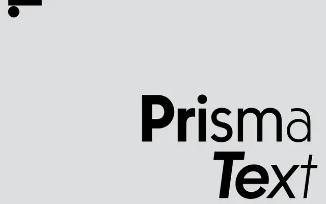 LL Prisma Text specimen from Lineto