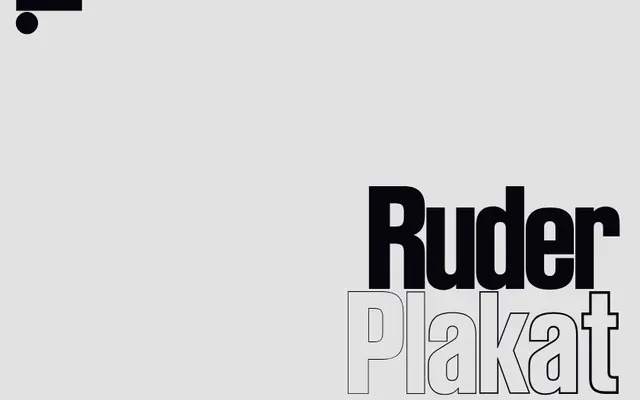 LL Ruder Plakat specimen from Lineto