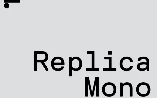 Replica Mono specimen from Lineto