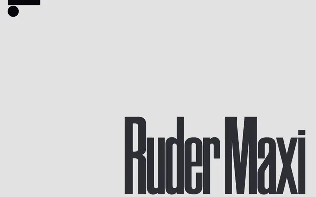 Ruder Plakat Maxi specimen from Lineto