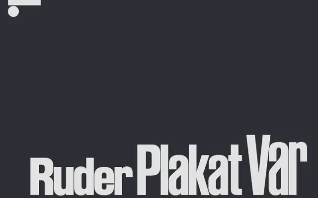 Ruder Plakat VIP specimen from Lineto