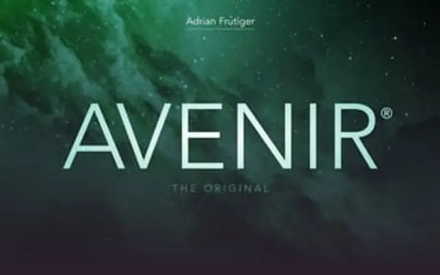 Avenir specimen from Linotype