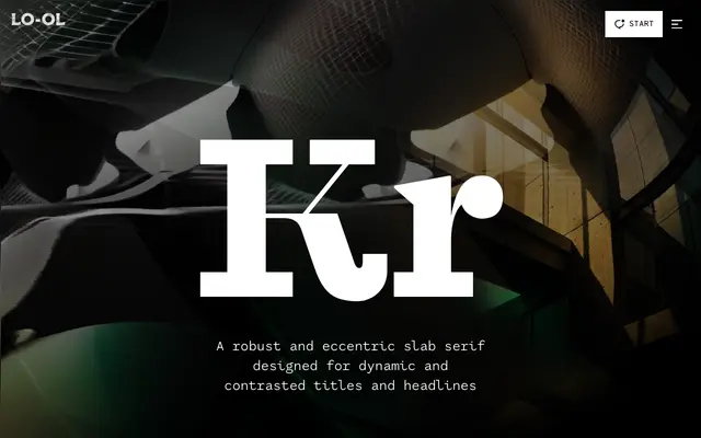 Kronik Vision specimen from lo-ol Type