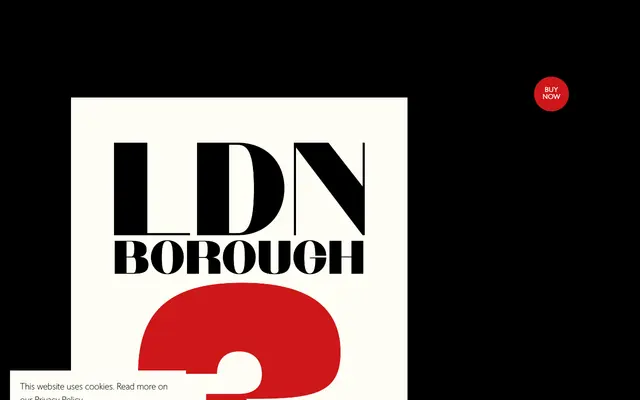 LDN Borough specimen from London Type Foundry