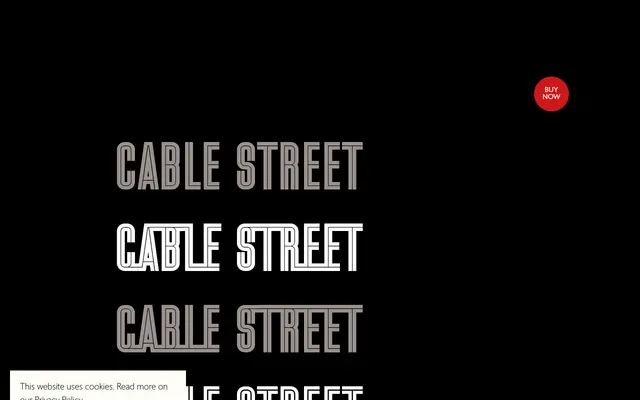 LDN Cable Street specimen from London Type Foundry