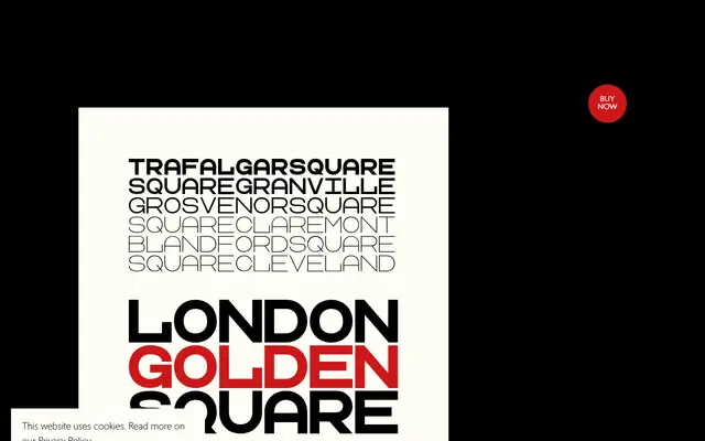 LDN Golden Square specimen from London Type Foundry