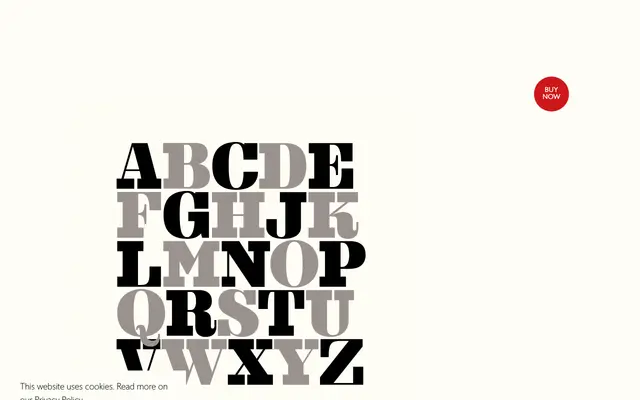 LDN Northbank specimen from London Type Foundry