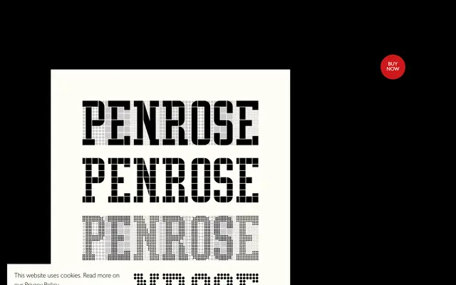 LDN Penrose specimen from London Type Foundry