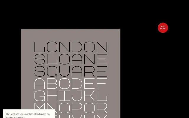 LDN Sloane Square specimen from London Type Foundry