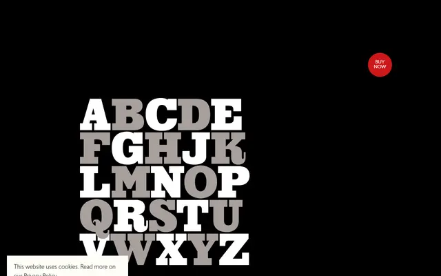 LDN Southbank specimen from London Type Foundry