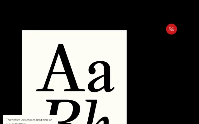 LDN Westminster Text specimen from London Type Foundry
