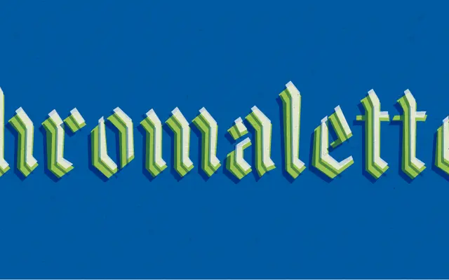 Chromaletter specimen from Lost Type Co-op