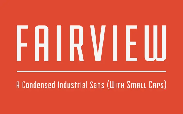 Fairview specimen from Lost Type Co-op
