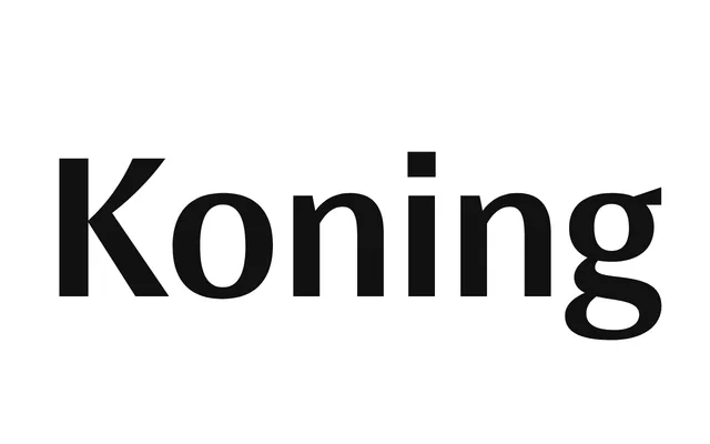 Koning specimen from LucasFonts
