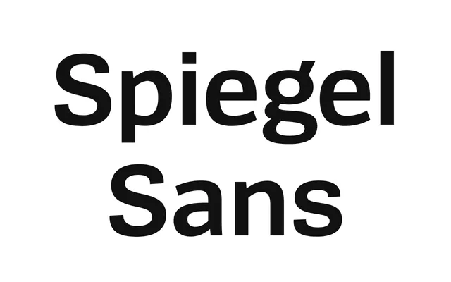 Spiegel Sans specimen from LucasFonts