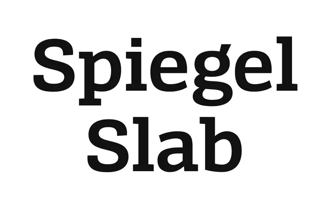Spiegel Slab specimen from LucasFonts