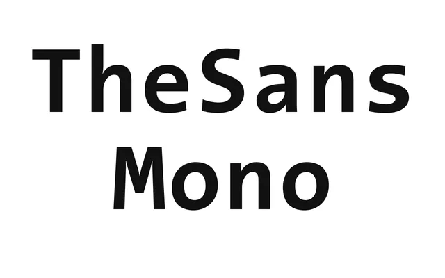 TheSansMono specimen from LucasFonts