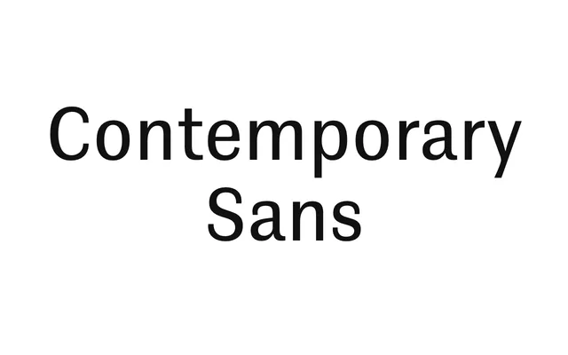 Contemporary Sans specimen from Ludwig