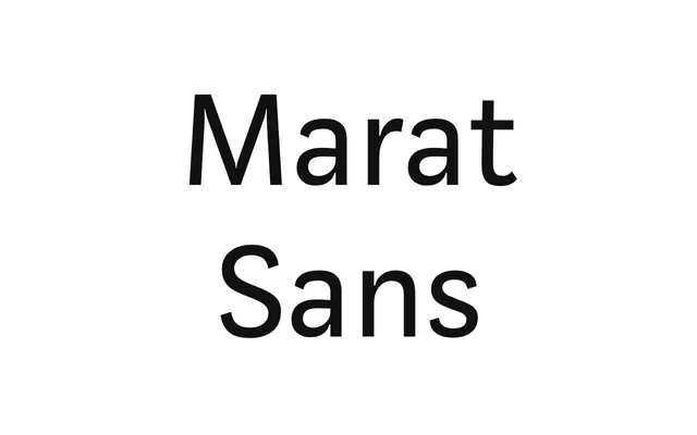 Marat Sans specimen from Ludwig