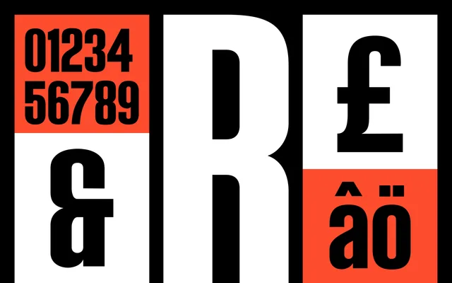 Gulams Condensed specimen from Luminatype Studio