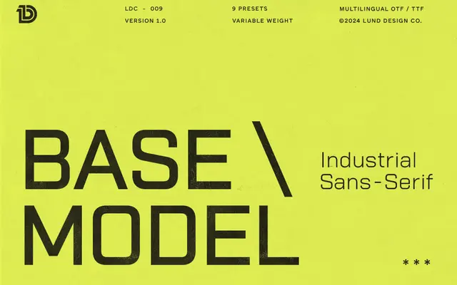 Base Model specimen from Lund Design Co.