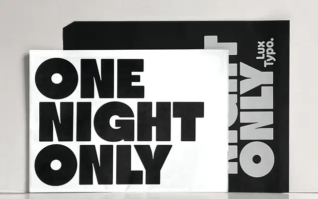 Goods specimen from Lux Typo