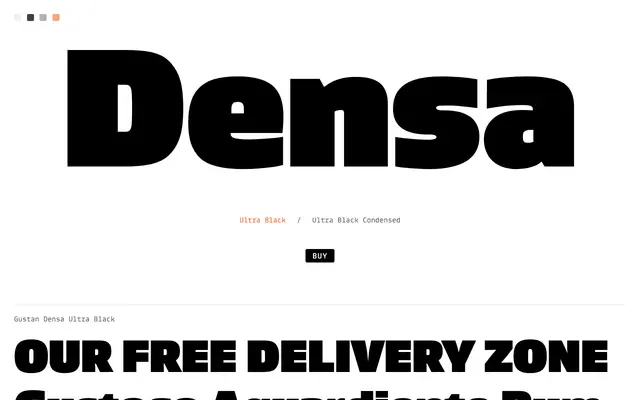 Gustan Densa specimen from Lux Typo