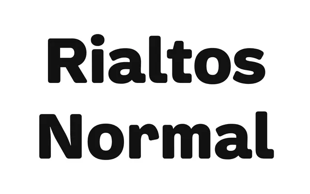 Rialtos Normal specimen from Lux Typo