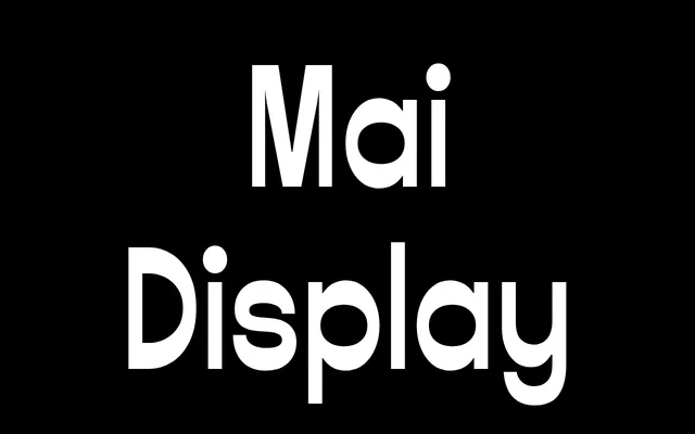 Mai Display specimen from Mai Type