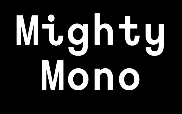 Mighty Mono specimen from Mai Type