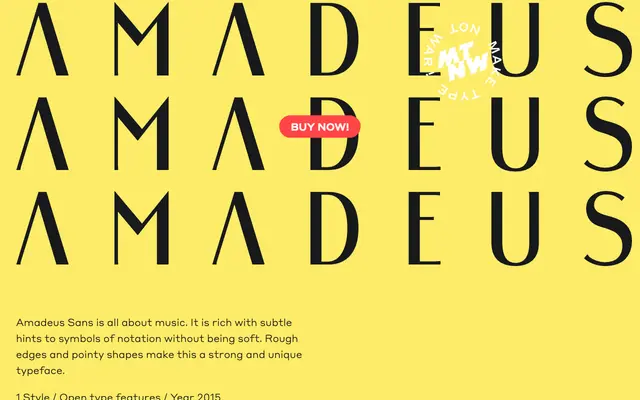 Amadeus Sans specimen from maketypenotwar!