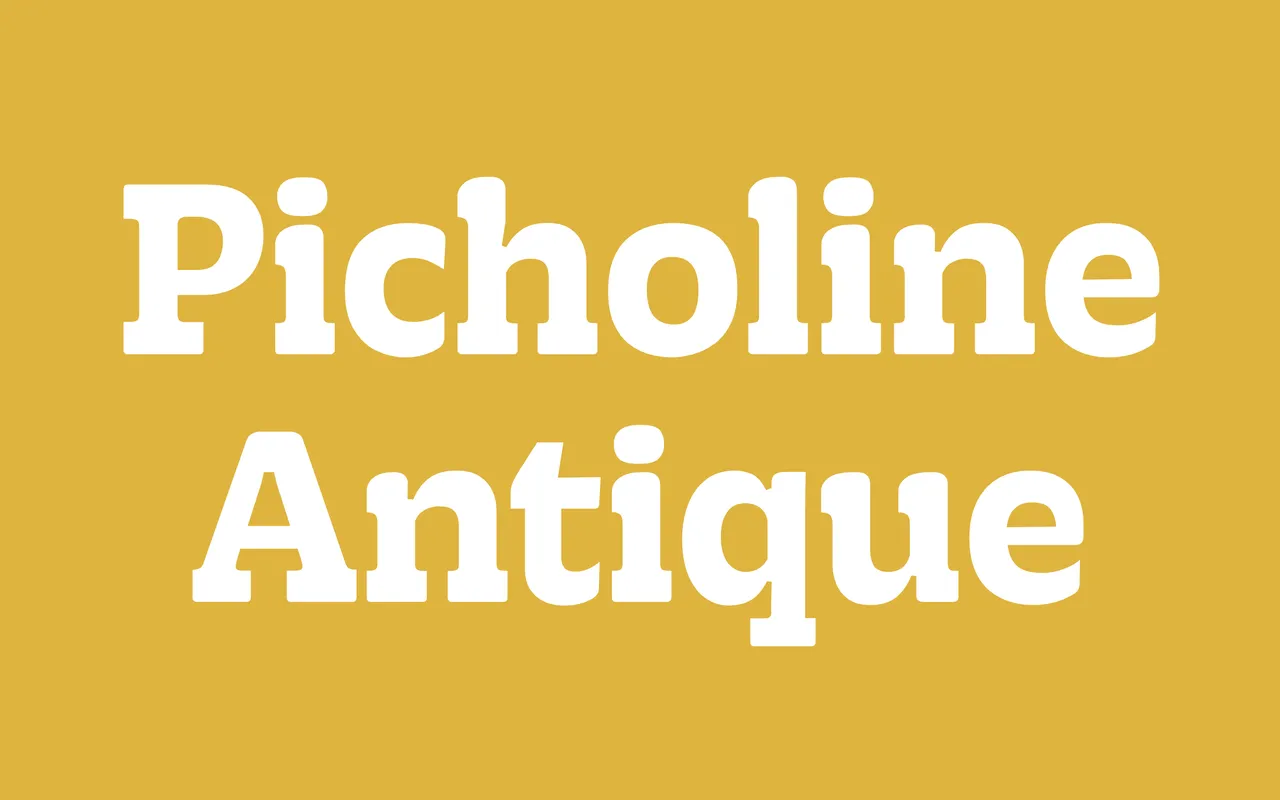 Picholine Antique specimen from Manic Type