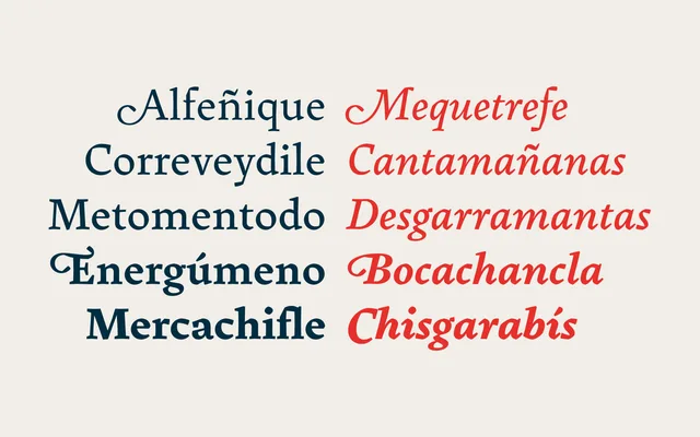 Pliego specimen from Manufacturas Tipográficas Madrileñas