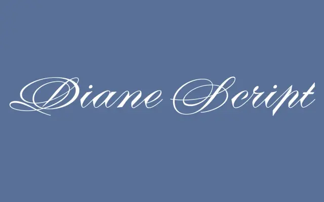 Diane Script & Diane Script Première specimen from Mark Simonson