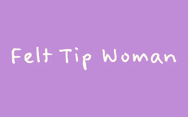 Felt Tip Woman specimen from Mark Simonson