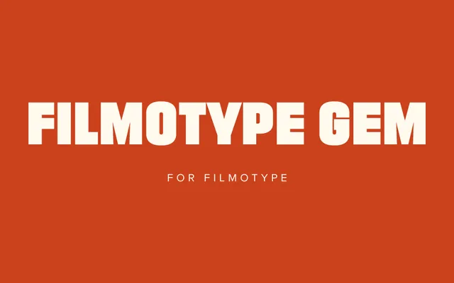 Filmotype Gem specimen from Mark Simonson