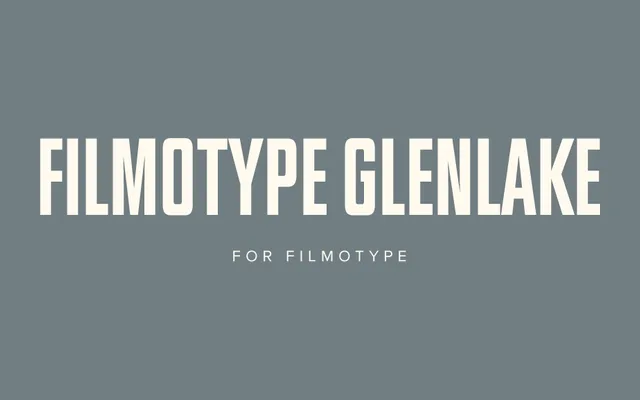 Filmotype Glenlake specimen from Mark Simonson