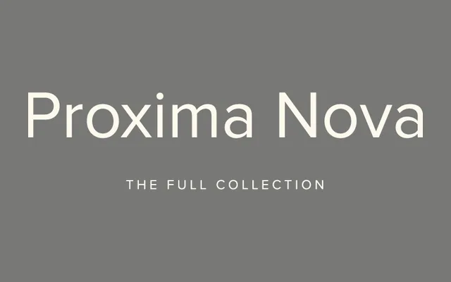 Proxima Nova specimen from Mark Simonson