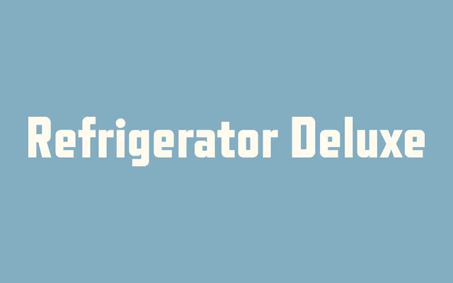 Refrigerator Deluxe specimen from Mark Simonson