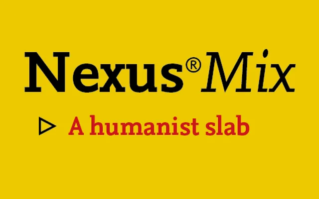 Nexus Mix specimen from Martin Majoor
