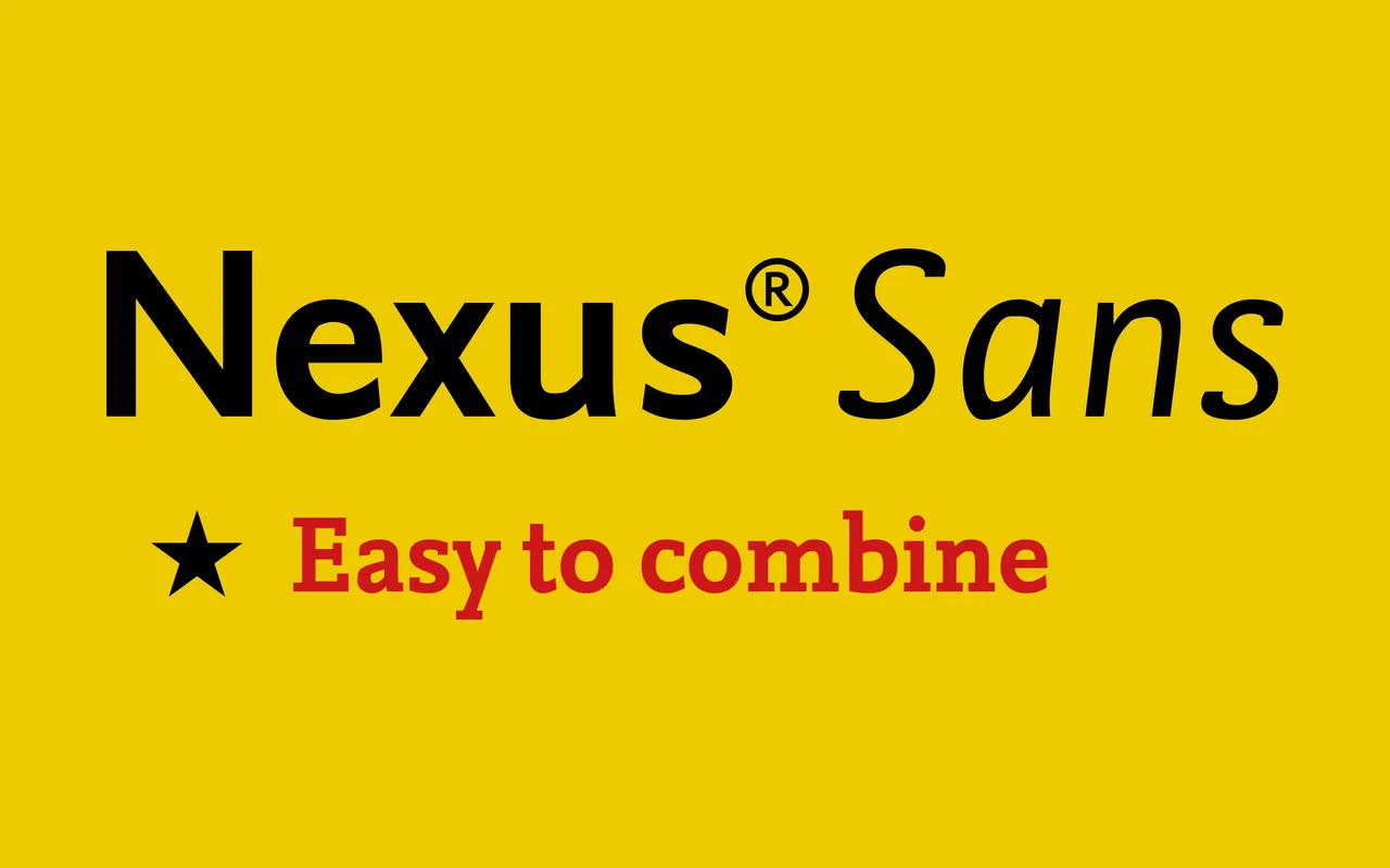 Nexus Sans specimen from Martin Majoor