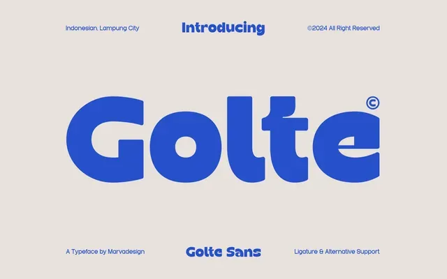 Golte specimen from Marvadesign