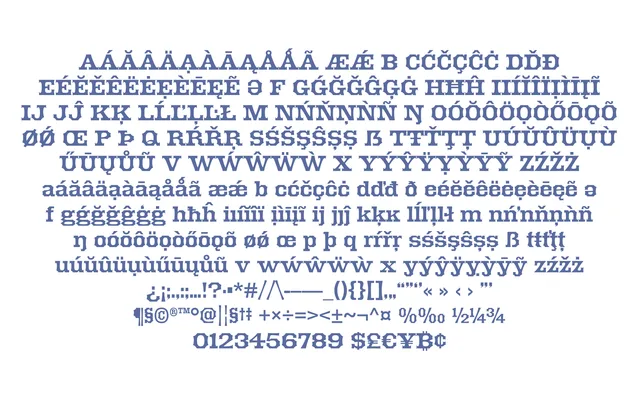 Elkdale specimen from Matteson Typographics