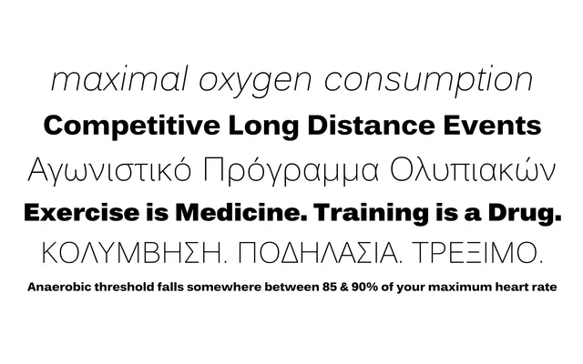 Endurance Pro specimen from Matteson Typographics