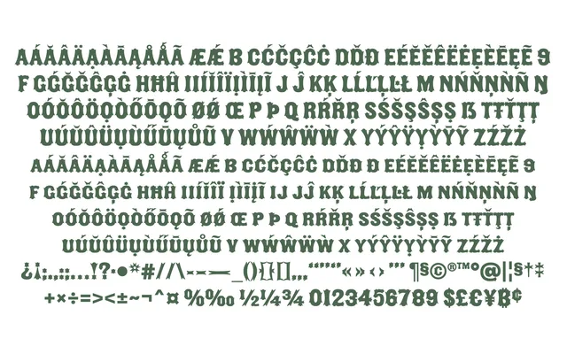 Tarweed specimen from Matteson Typographics