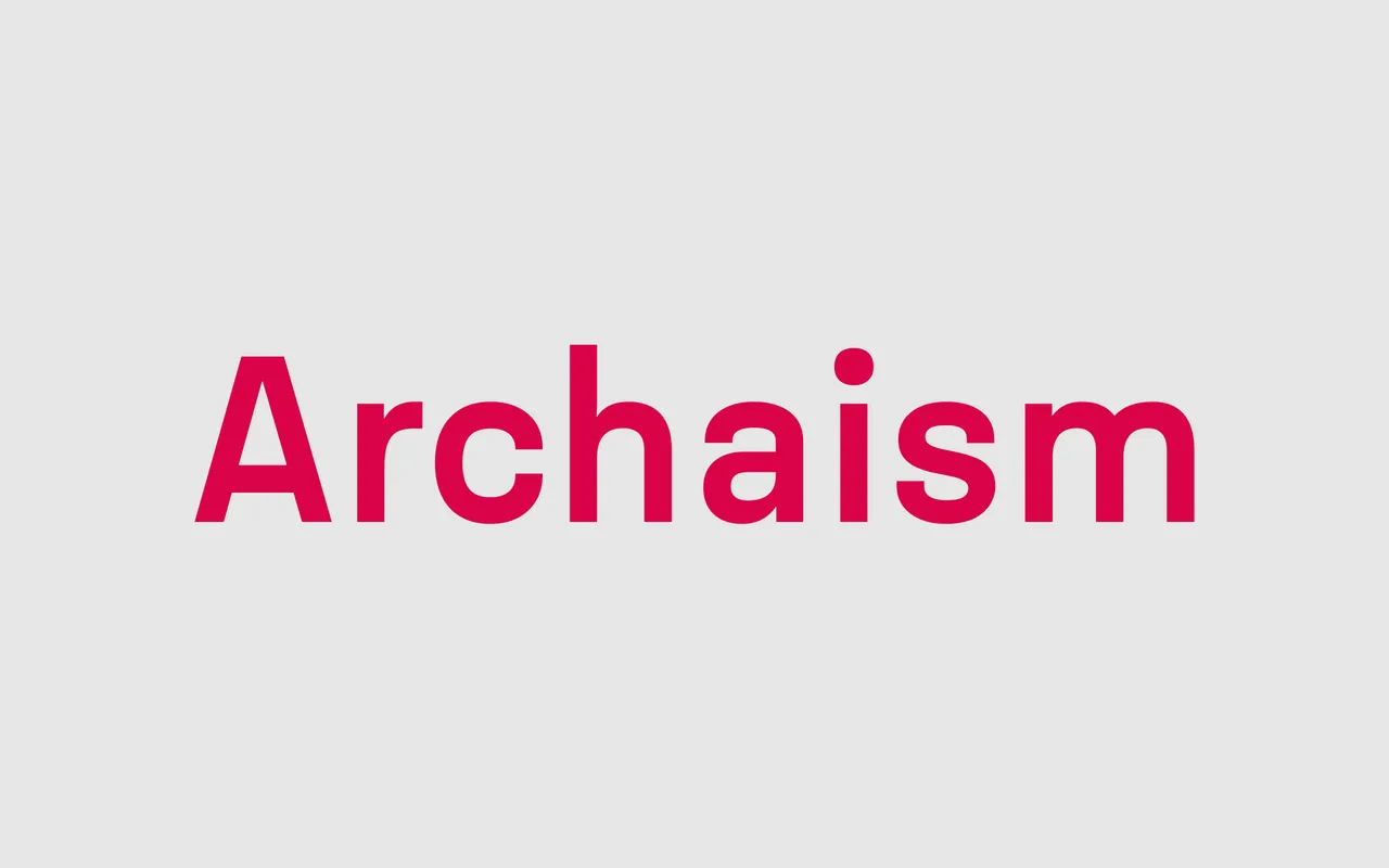 Archaism specimen from MaverickType