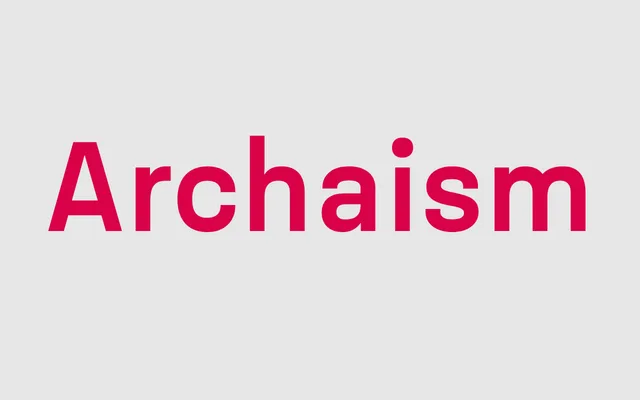 Archaism specimen from MaverickType
