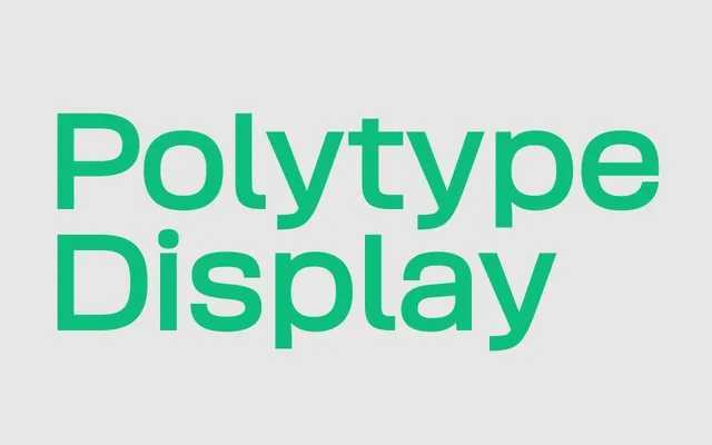 Polytype Display specimen from MaverickType