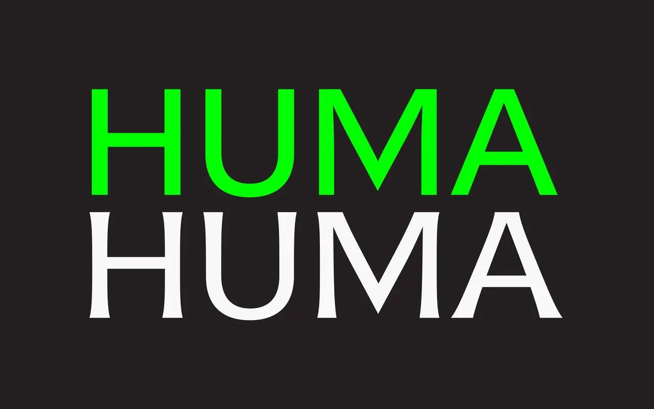 Huma specimen from Maxitype
