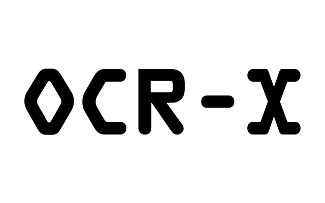 OCR-X specimen from Maxitype